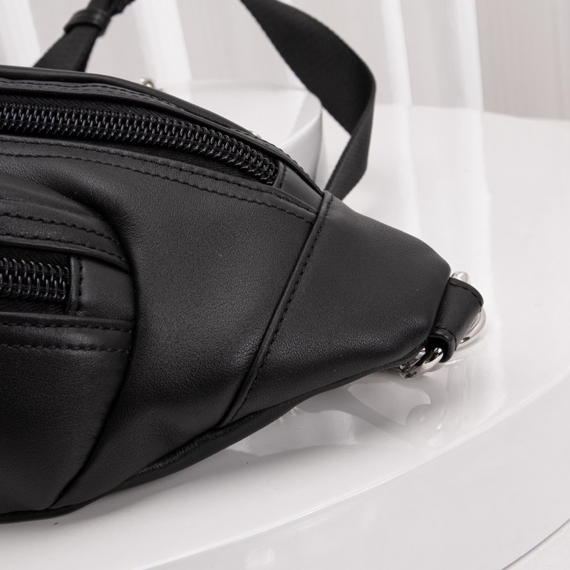 Alexander Wang Attica Fanny Pack In Nappa Leather Black