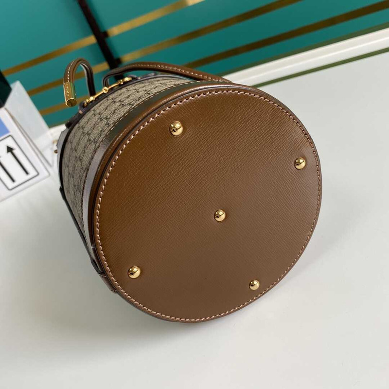 G*u*i horsebit 1955 bucket bag brown