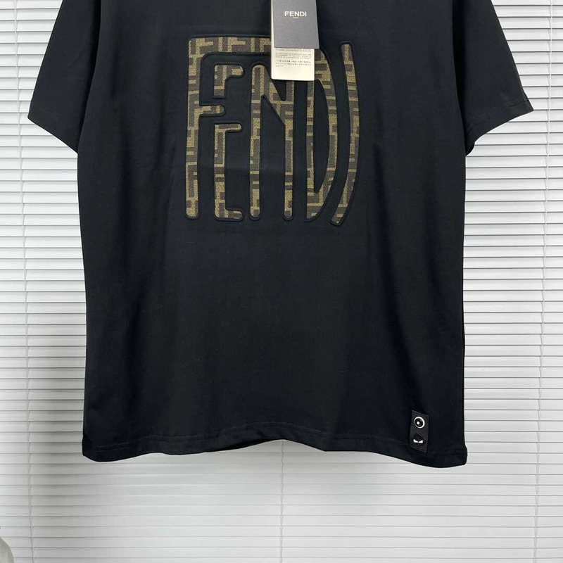 F**di cotton t-shirt black