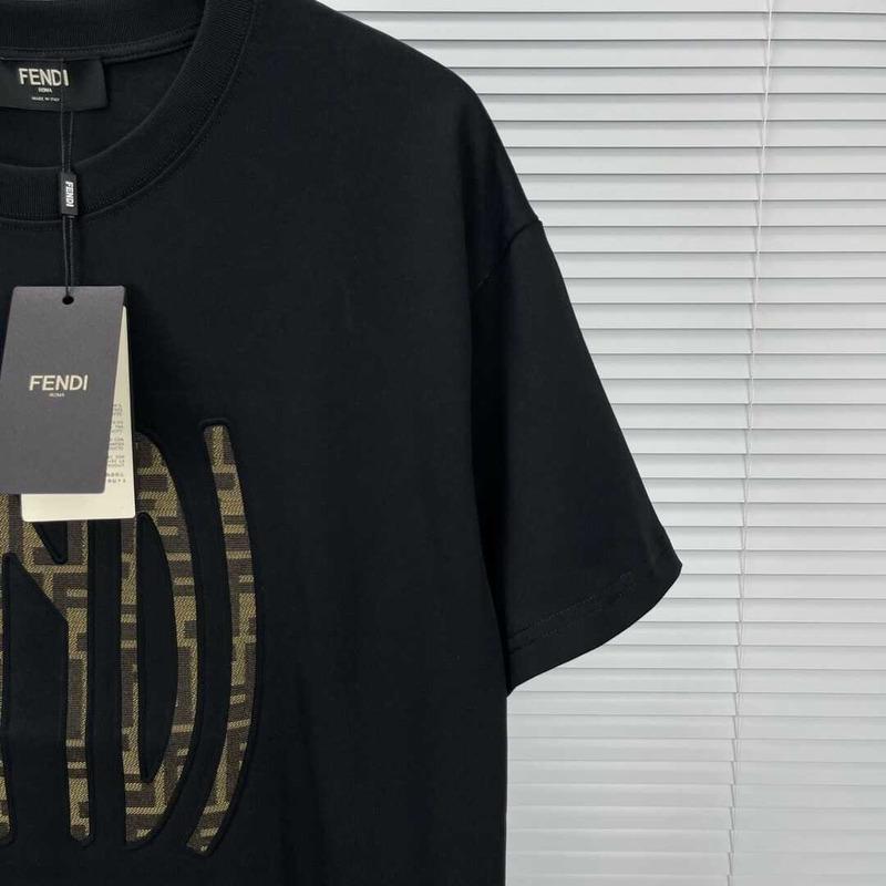 F**di cotton t-shirt black