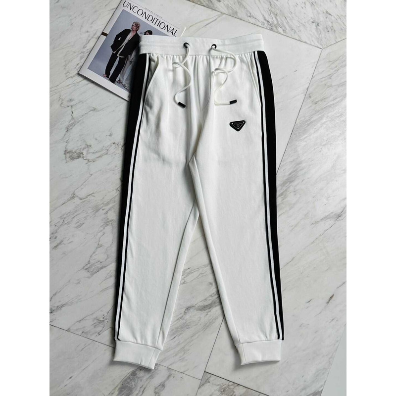 Pra*a track jacket and pants white