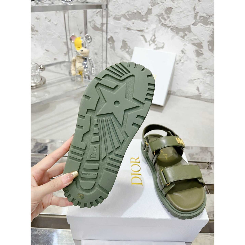 D*or D*oract sandals lambskin green