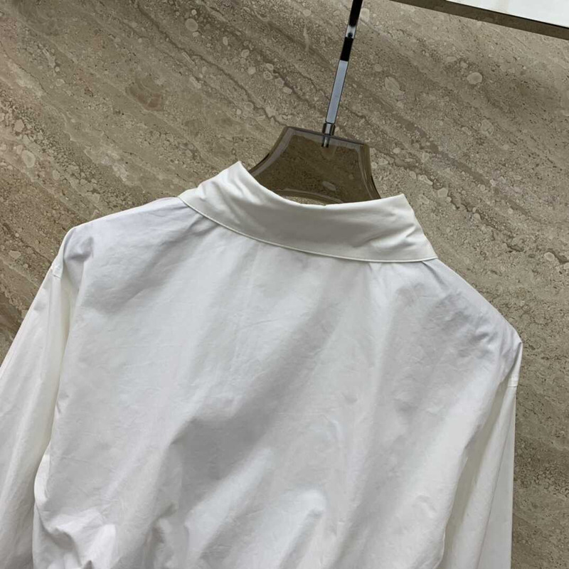 Loewe Cropped Shirt In Cotton White