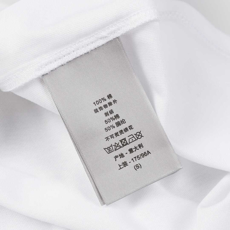 D*or cotton printed t-shirt white