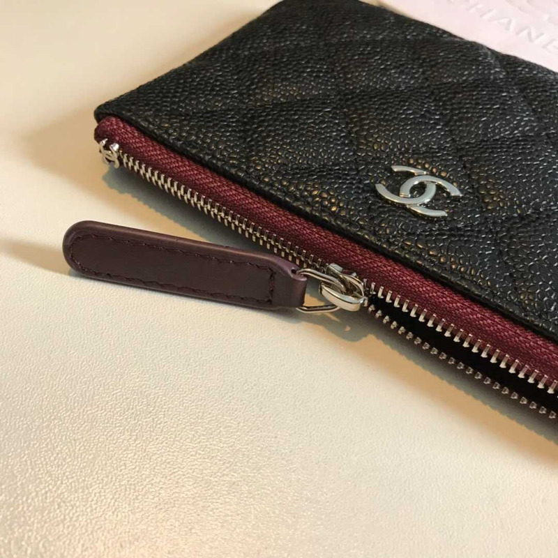Ch*el caviar wallet black