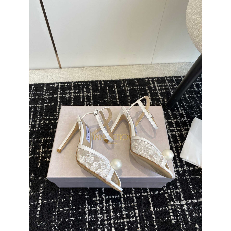 Jimmy Choo Sacora 85 Heels Ivory
