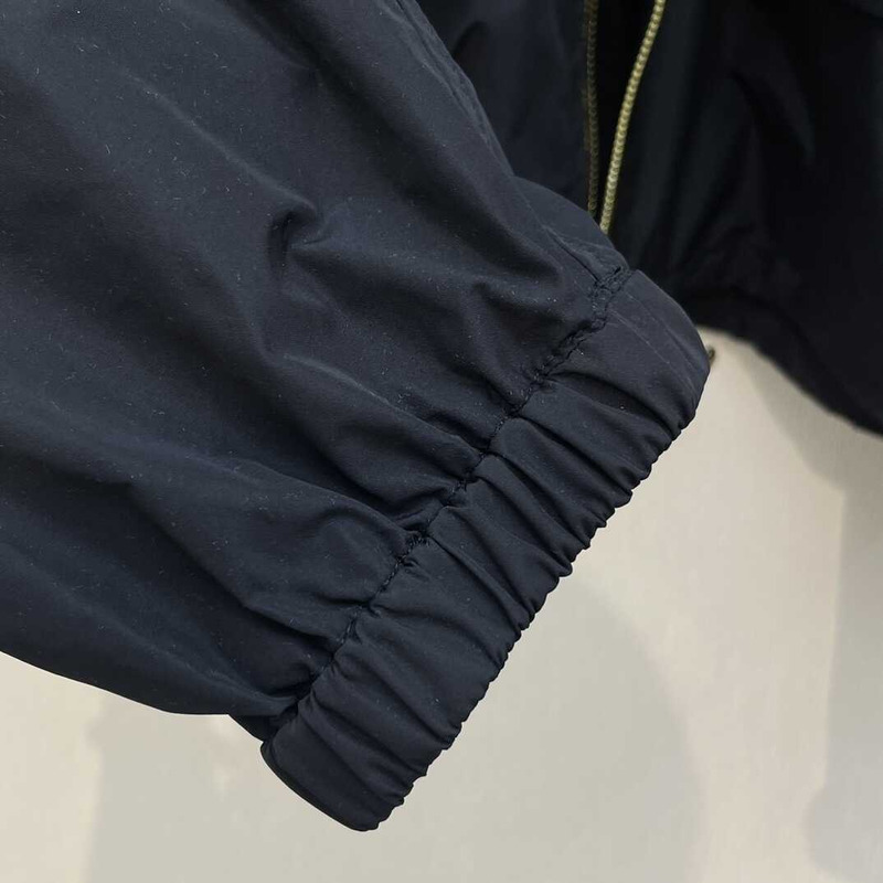 Miu Miu Zip-Up Cropped Jacket Black
