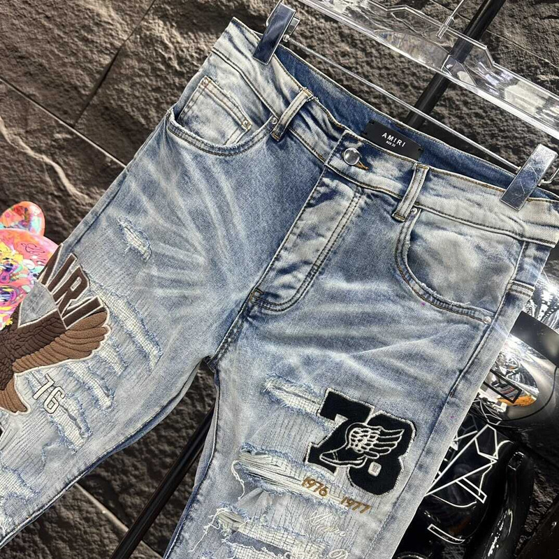 Amiri Varsity Straight Jean Blue