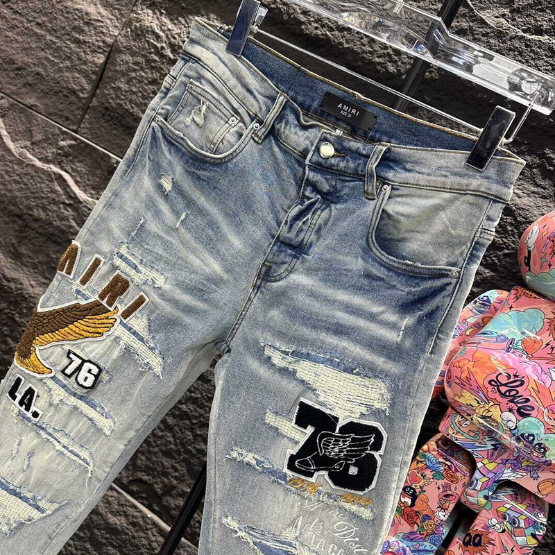 Amiri Varsity Straight Jean Blue