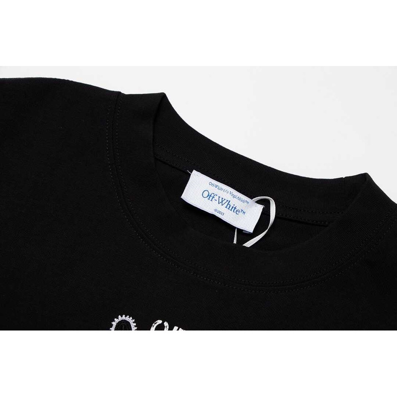 Off White Printed Arrow T-Shirt Black