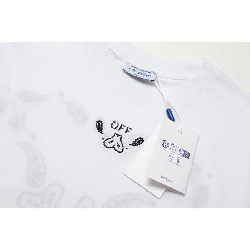 Off White Printed Arrow T-Shirt White
