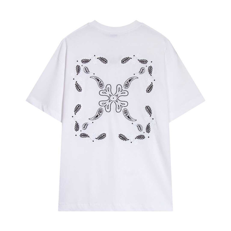 Off White Printed Arrow T-Shirt White