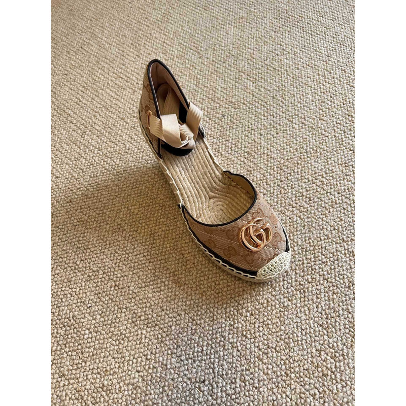 G*u*i gg logo espadrilles heels