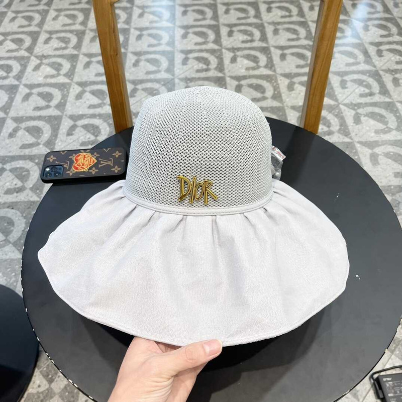 D*or logo bucket hat in white