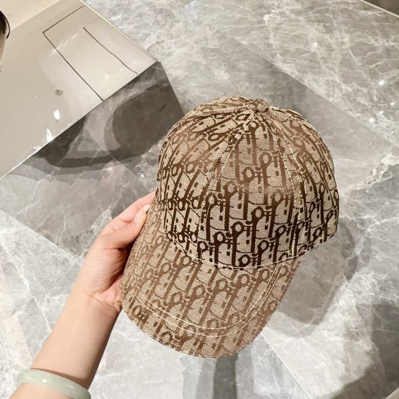 D*or logo oblique print cap