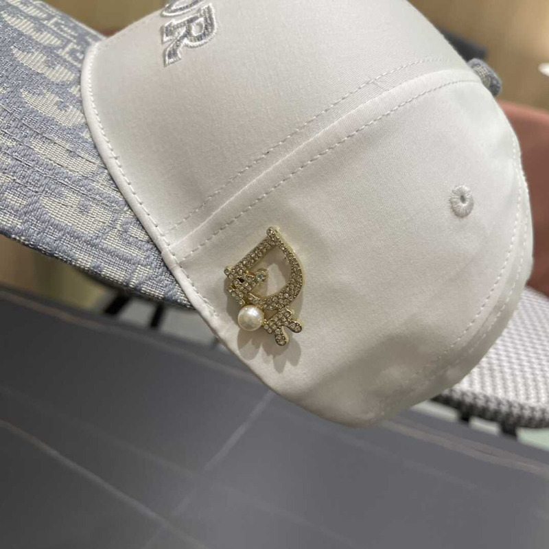D*or logo oblique print cap