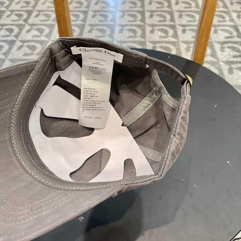 D*or logo oblique print cap
