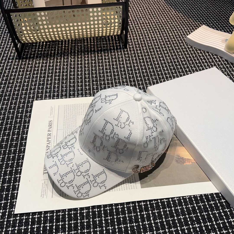 D*or logo oblique print cap