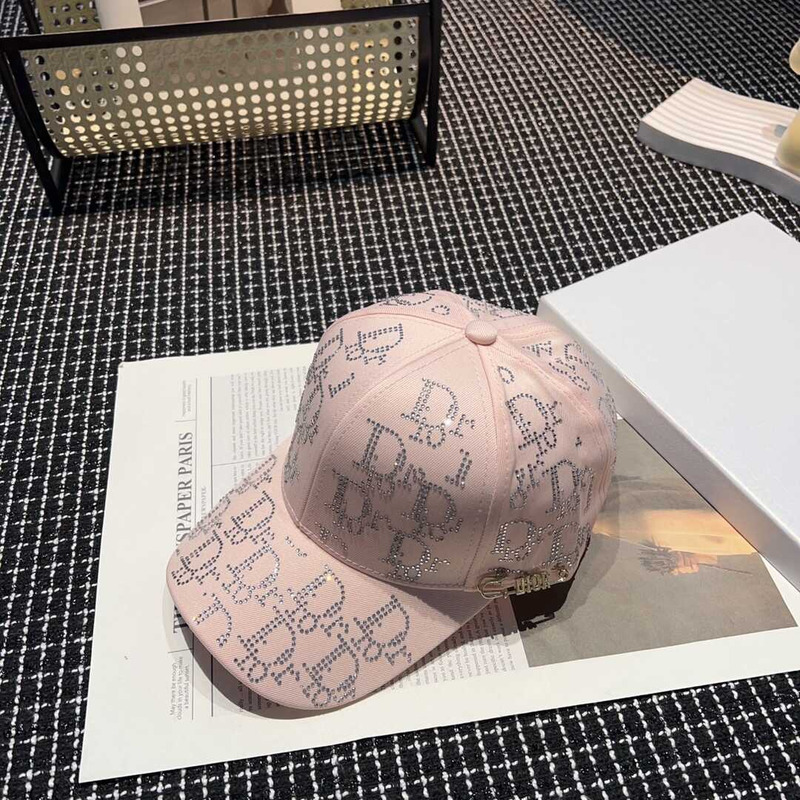 D*or logo oblique print cap
