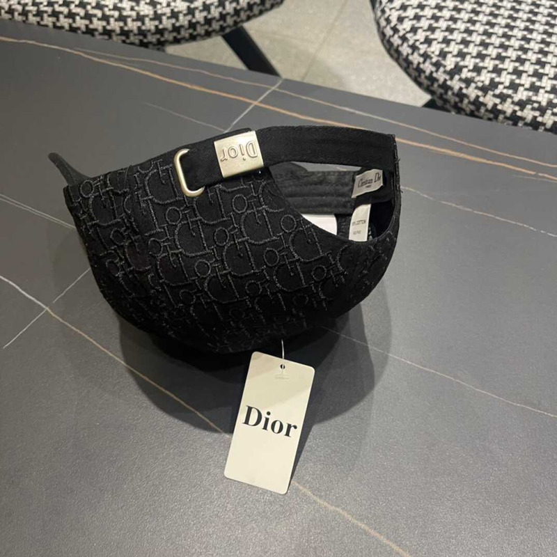 D*or oblique print cap in black