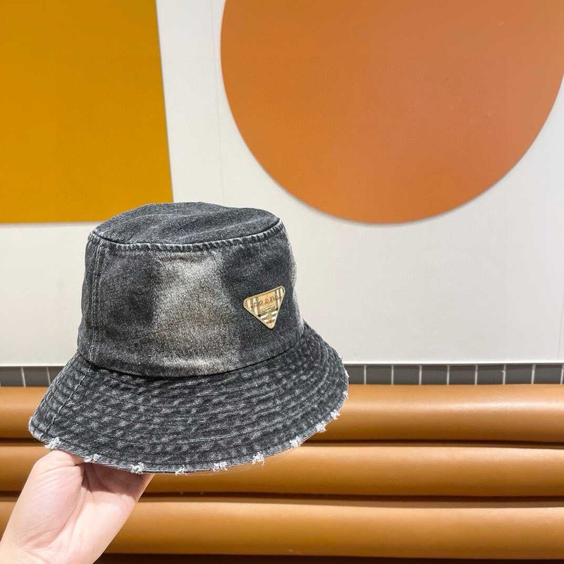 Pra*a denim bucket hat black