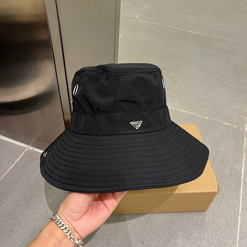 Pra*a wide bucket hat black