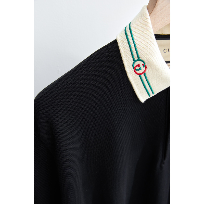 G*u*i polo shirt black