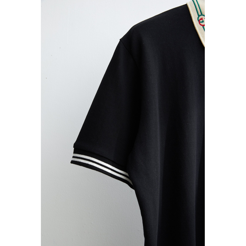 G*u*i polo shirt black
