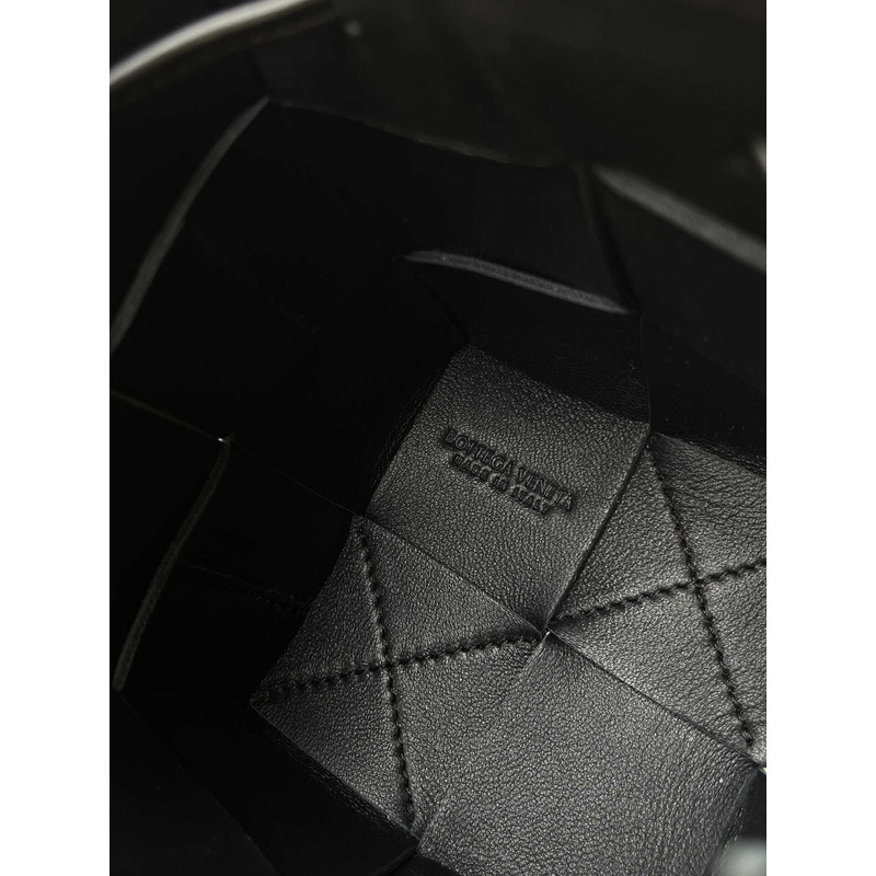 Bo*te*ga ve*ne*ta mini cassette bucket bag in black