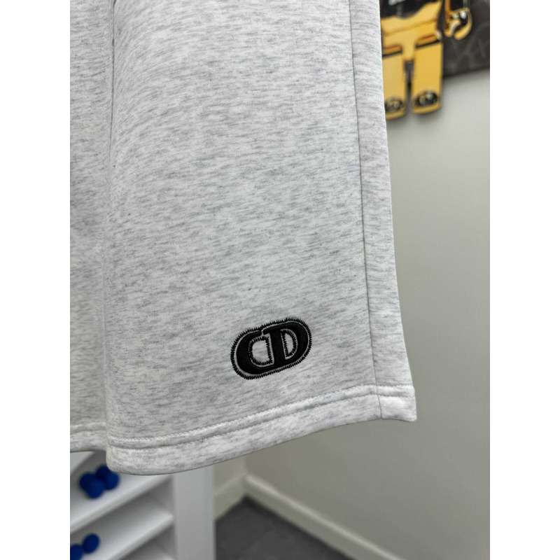 D*or logo-print shorts in grey
