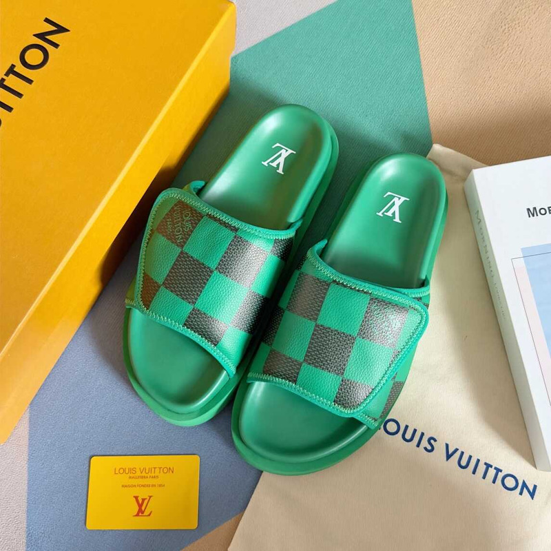 l**is V*t*n miami mule slides in green