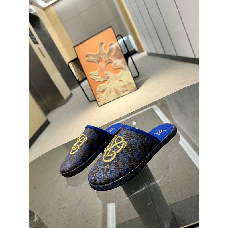 l**is V*t*n lv palace slipper damier blue