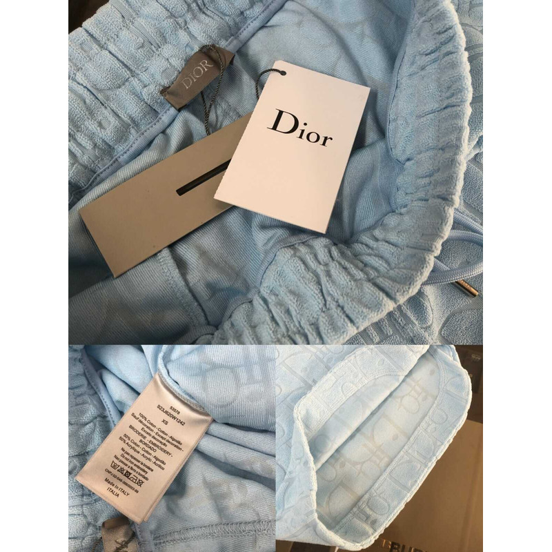 D*or oblique shorts cotton blue