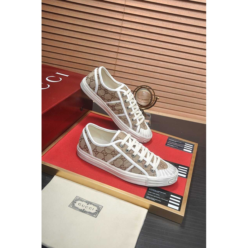 G*u*i gg sneaker original gg canvas beige and ebony