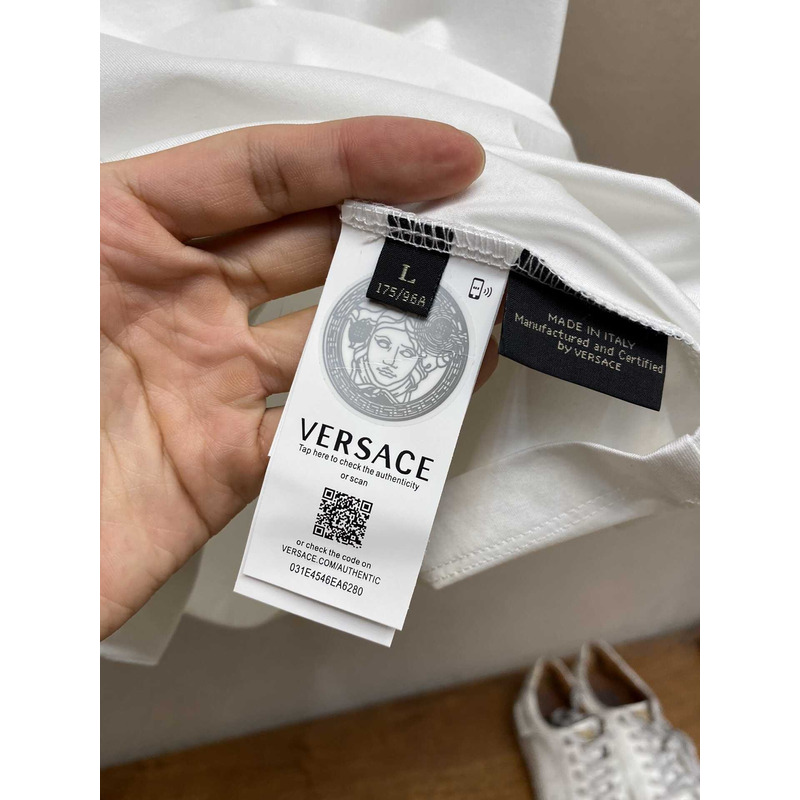 Versace Crystal Starfish Blason T-shirt White