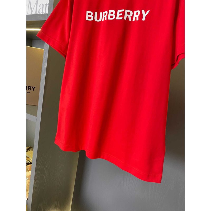 B**rry logo cotton t shirt red