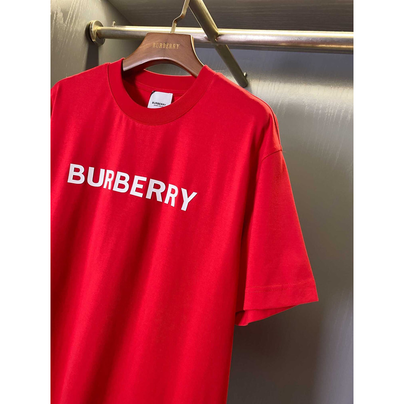 B**rry logo cotton t shirt red