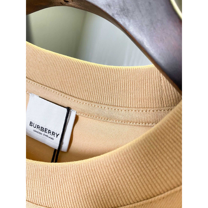 B**rry logo print cotton t-shirt camel