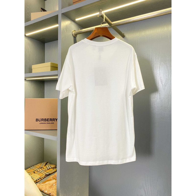 B**rry checked twill-trimmed cotton-jersey t-shirt white
