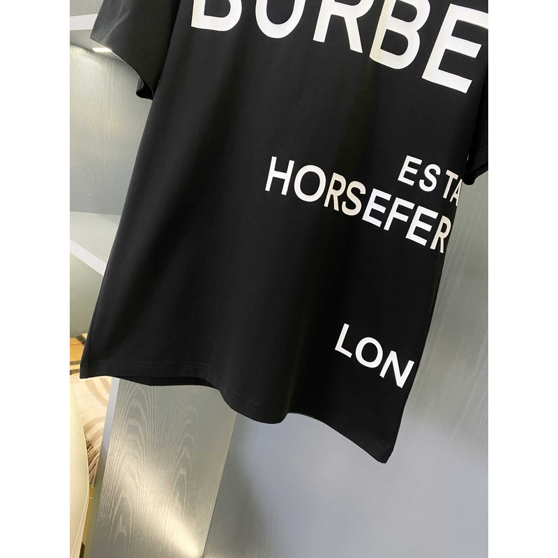 B**rry logo printed cotton t-shirt black&white