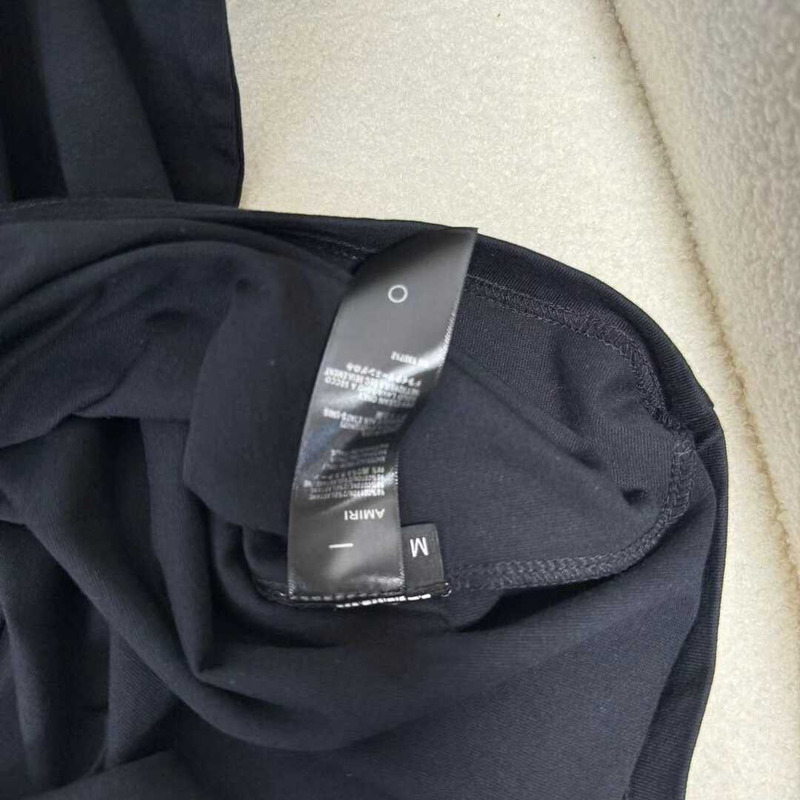 Amiri Cotton T-Shirt Black
