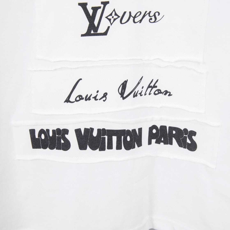 l**is V*t*n logo signaturet-shirt white
