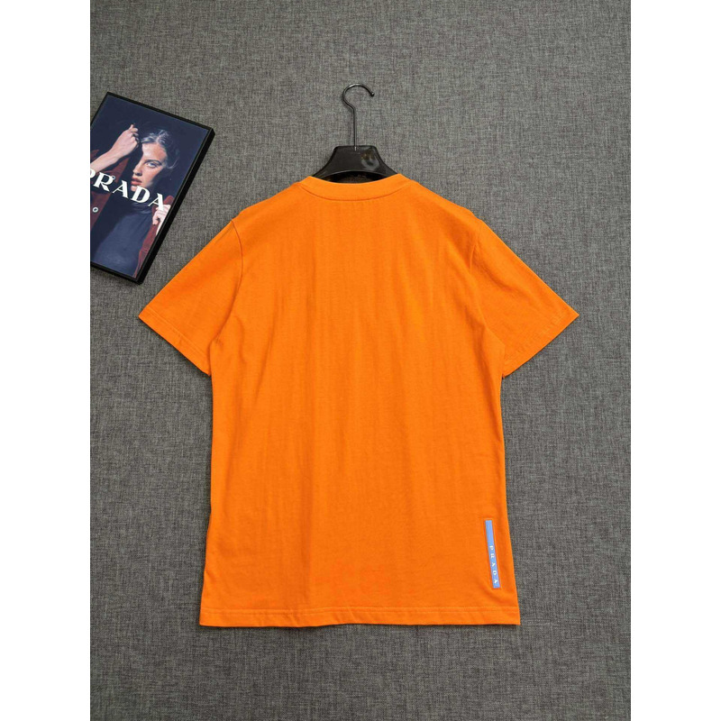 Pra*a cotton t-shirt luminous orange