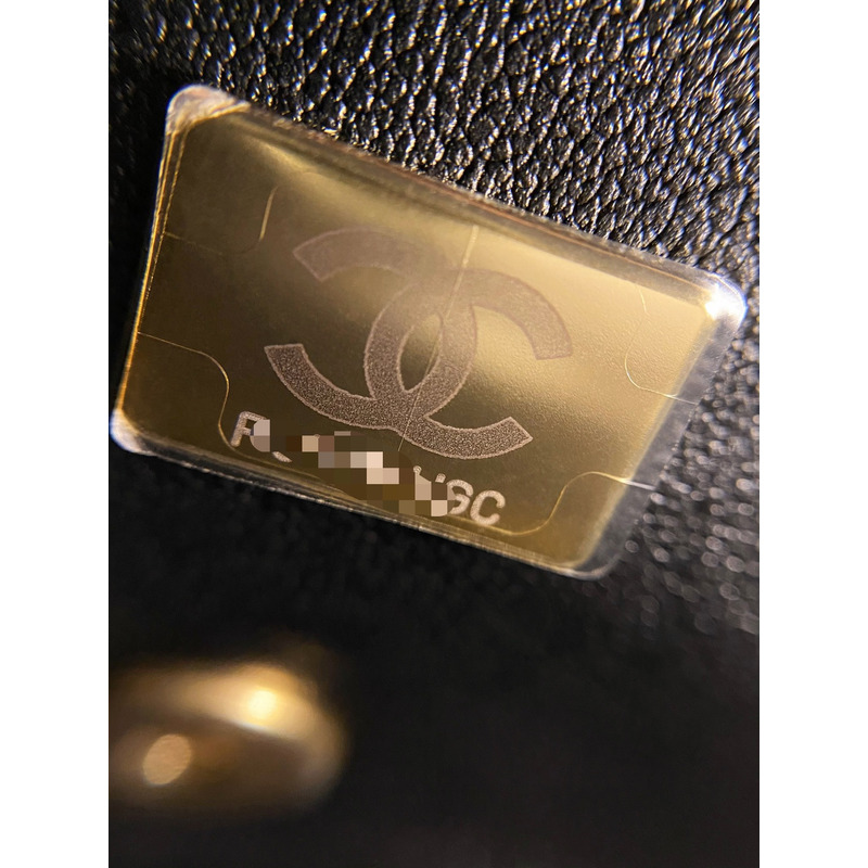 Ch*el flap bag cavair gold-toned hardware black