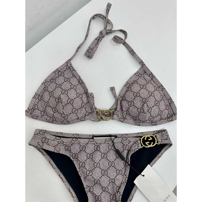 G*u*i gg bikini set brown