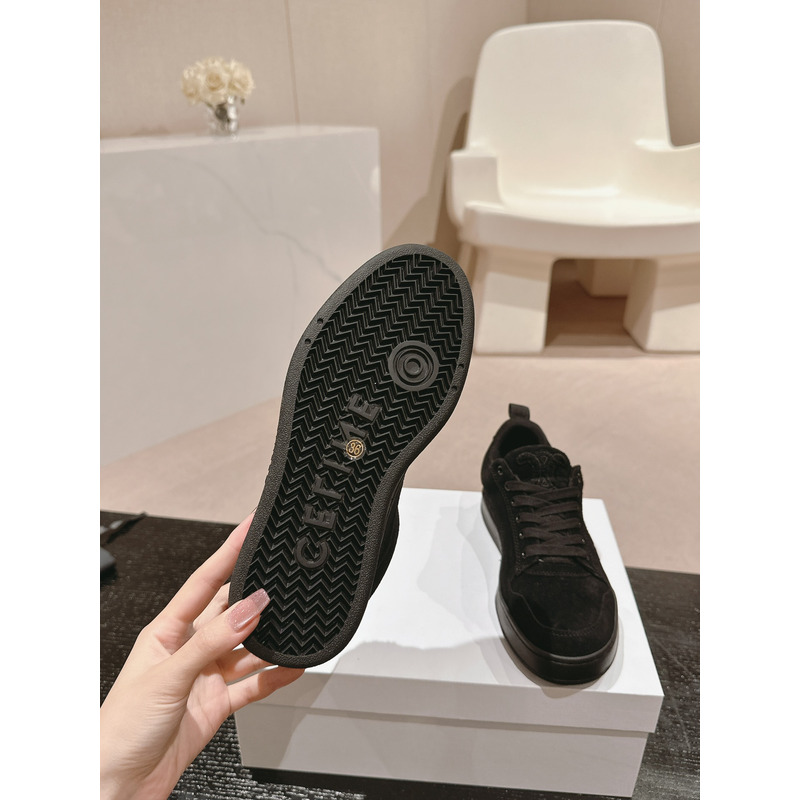 Ce**e trainer low lace-up sneaker in suede black