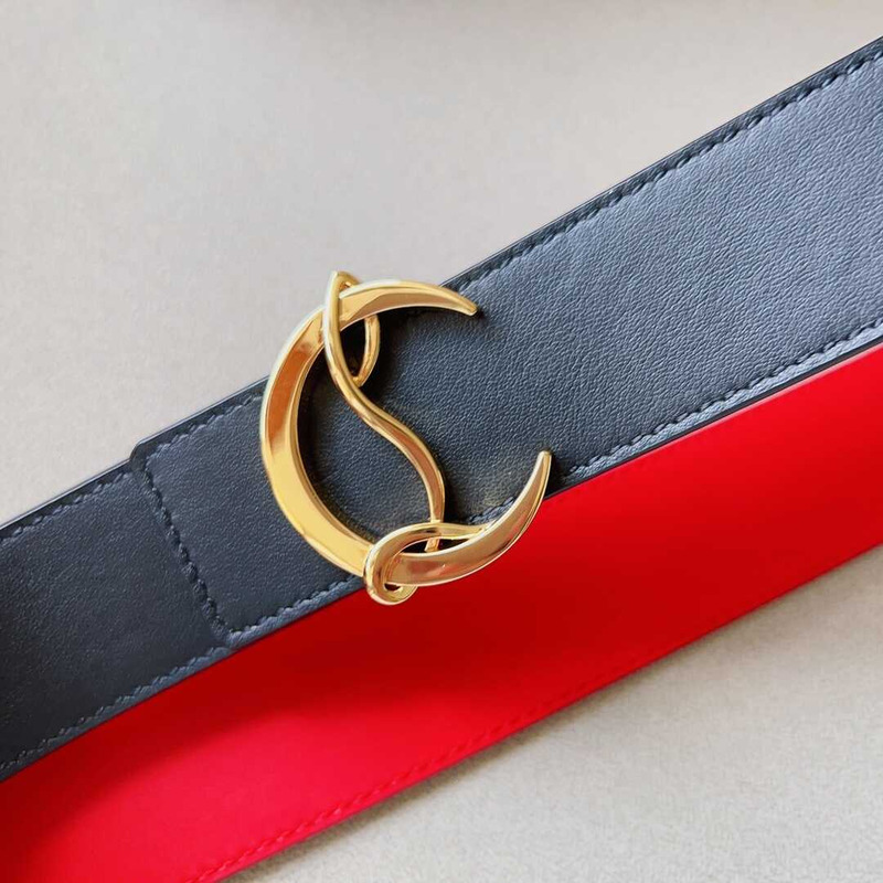 Hristian Leather Belt Red And Black