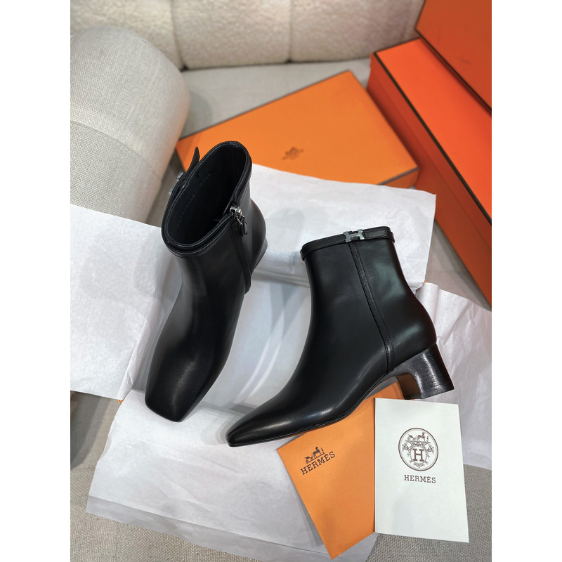 Hermès Imperial 50 Ankle Boot In Black