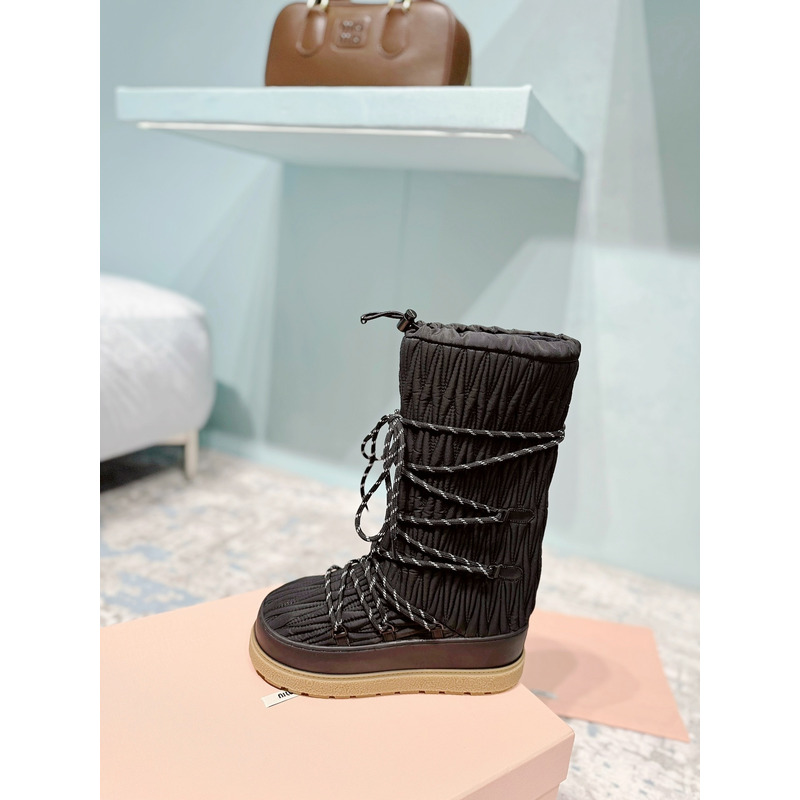 Miu Miu Snow Boots Black