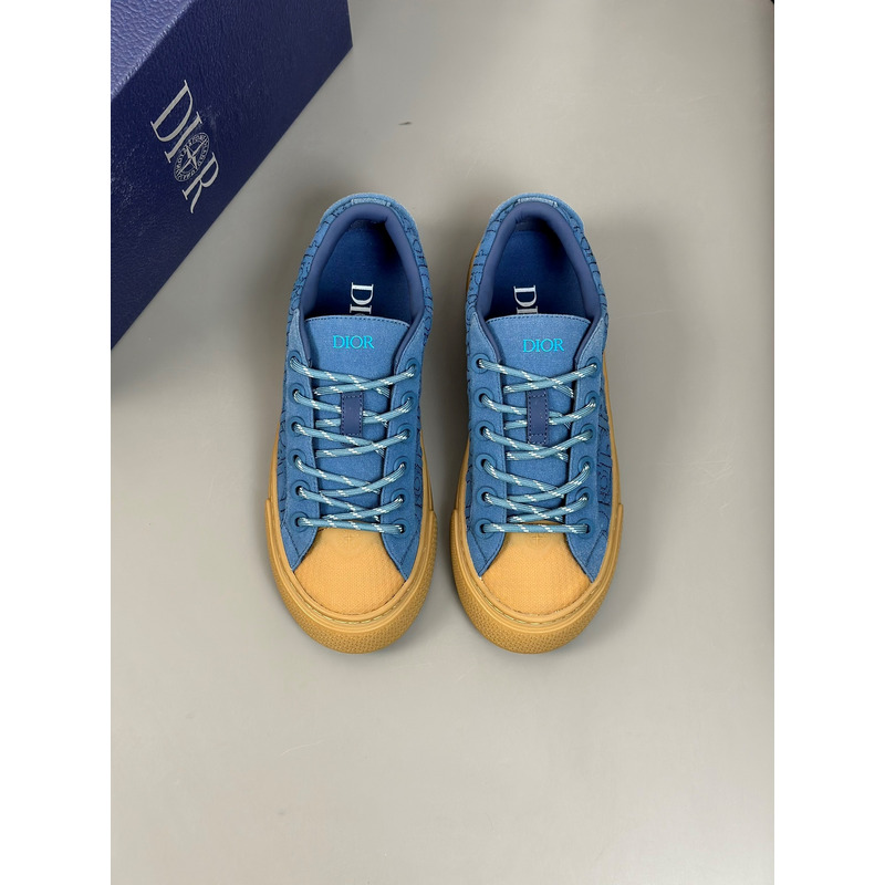 D*or and stone island b33 sneaker blue and brown